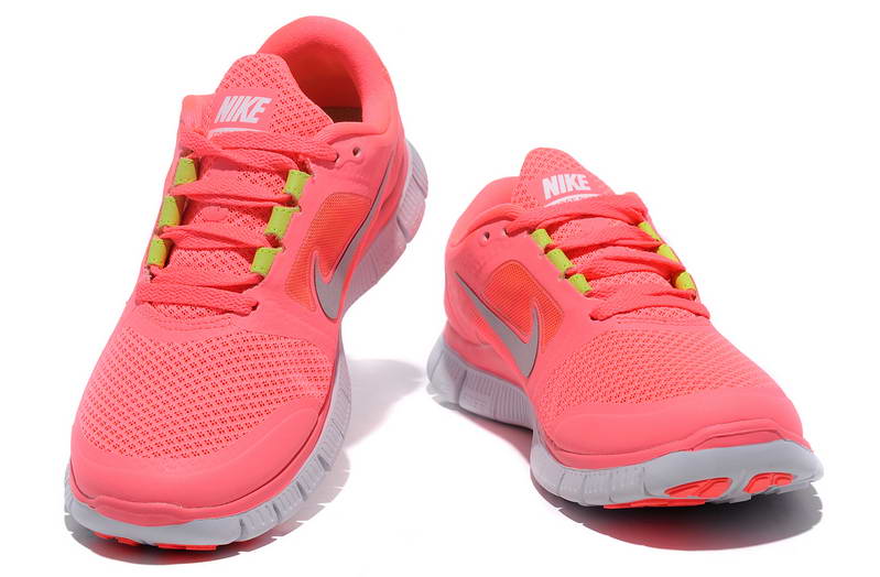 Nike Free run Womens Shoes 5.0 breathable Watermelon Red Gray (1)